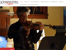 Tablet Screenshot of kensingtonsinfonia.ca
